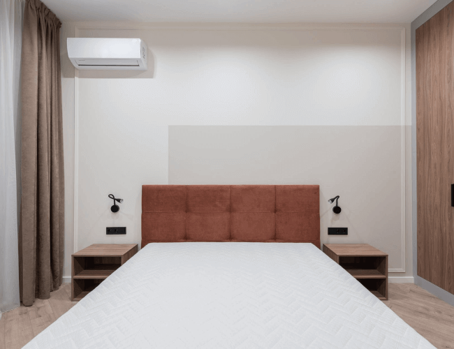 ar condicionado em quarto de casal